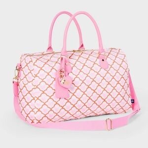 Roller Rabbit X Target Geo Hearts Softside Pink Duffle Bag